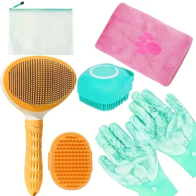 6 Pcs Dog Bathing Kit