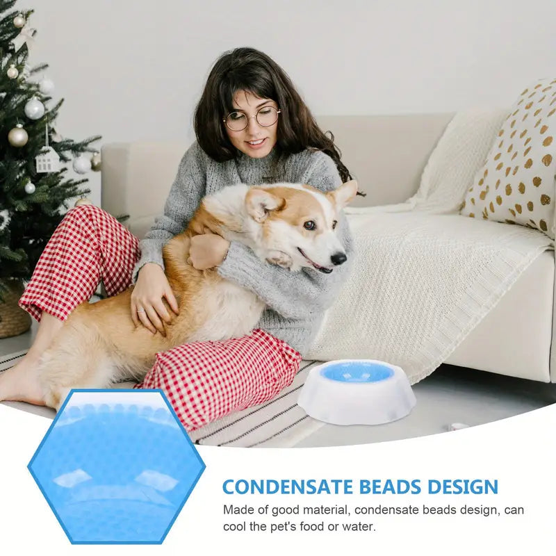 Pet Cooling Gel Dog Bowl - Summer Relief for Your Furry Friend