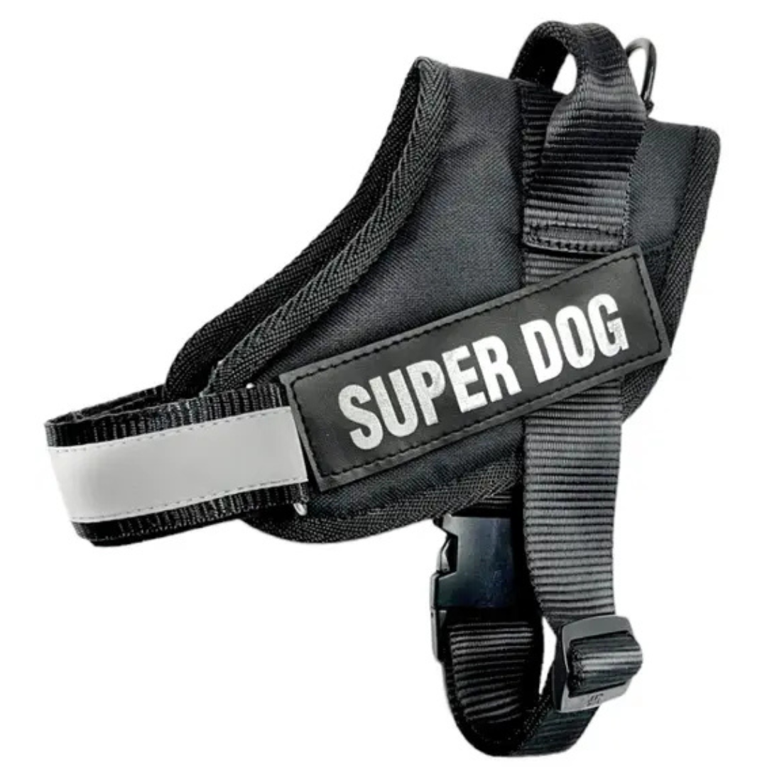 K9 Dog Body Belt Padded No Pull Harness (Black)