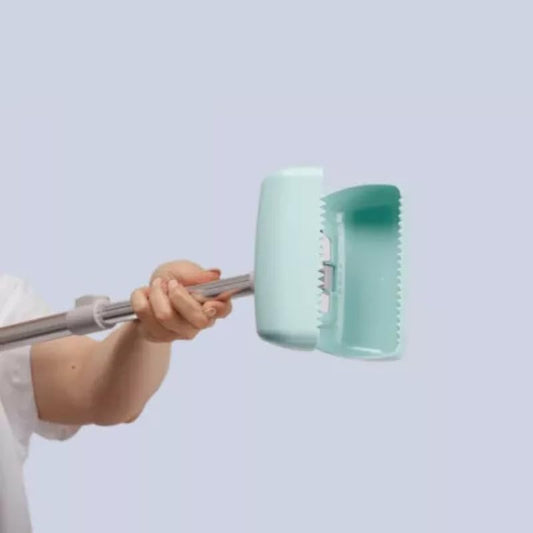 Portable Dog Poop Scooper, Durable Long Handle Dog Poop Picker, Foldable Dog Waste Pick Up Shovel for Outdoor Walking