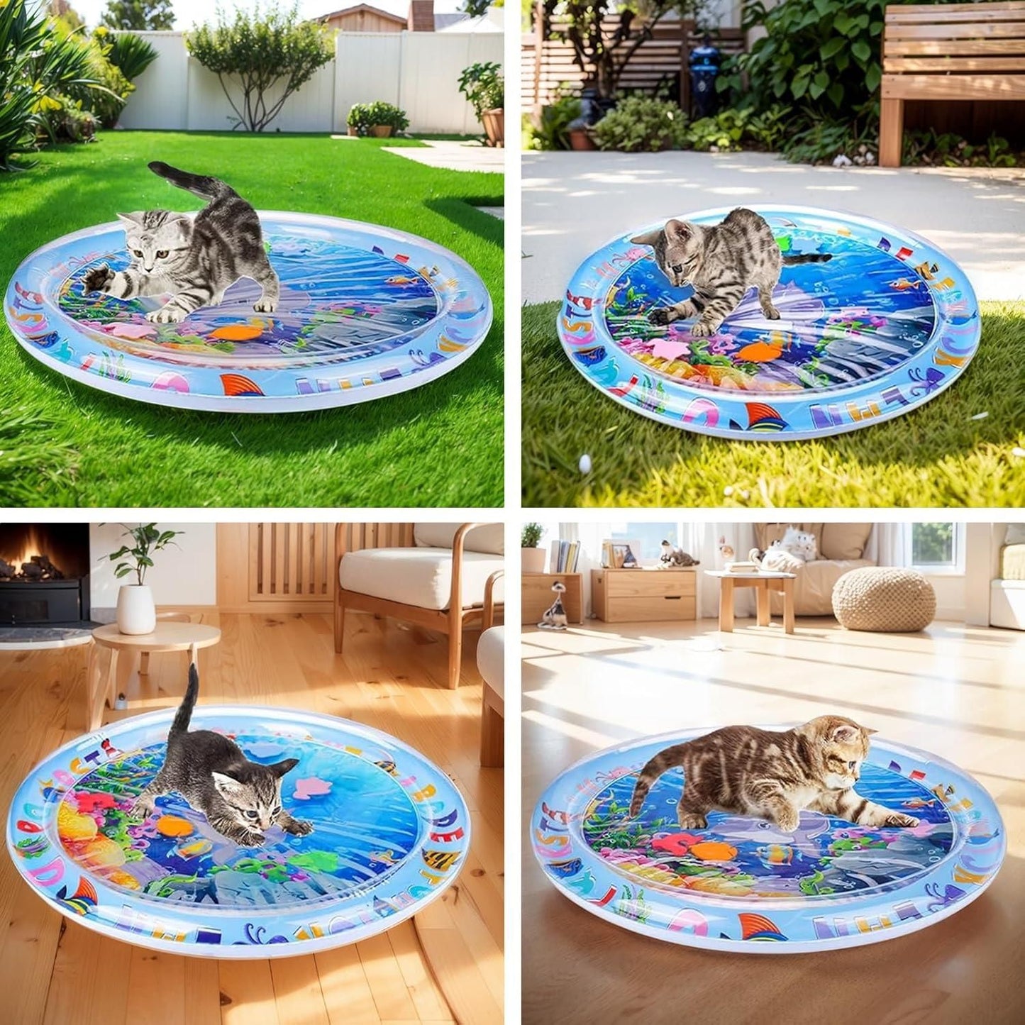 Water Sensory Play Mat For Cat