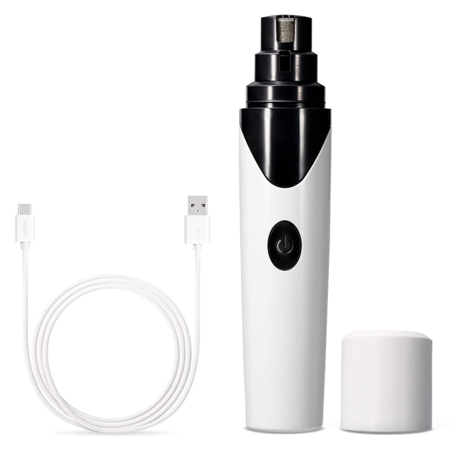 USB Rechargeable Pet Nail Trimmer - Low Noise, Painless Grinder for Pets