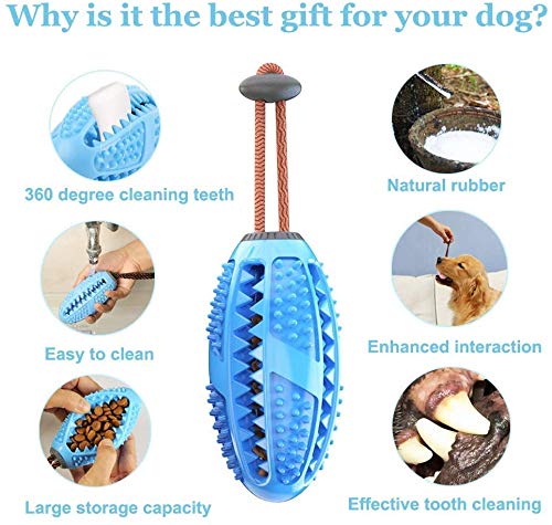 Dog Chew Toy Ball for Teeth Cleaning, Training, and Treats