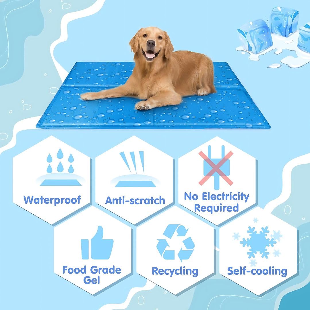 Cooling Gel Mat for Dog, Gel Cool Mat for Summer Days