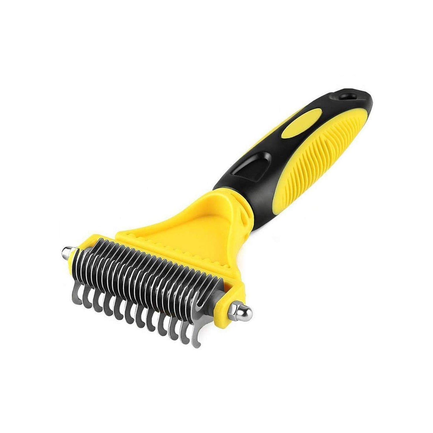 Grooming Dematting Rake Comb for Dogs & Cats, Double-Sided Blade