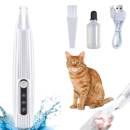 Rechargeable Pet Paw Trimmer for Hair Around Paws, Eyes, Ears, Face, and Buttocks