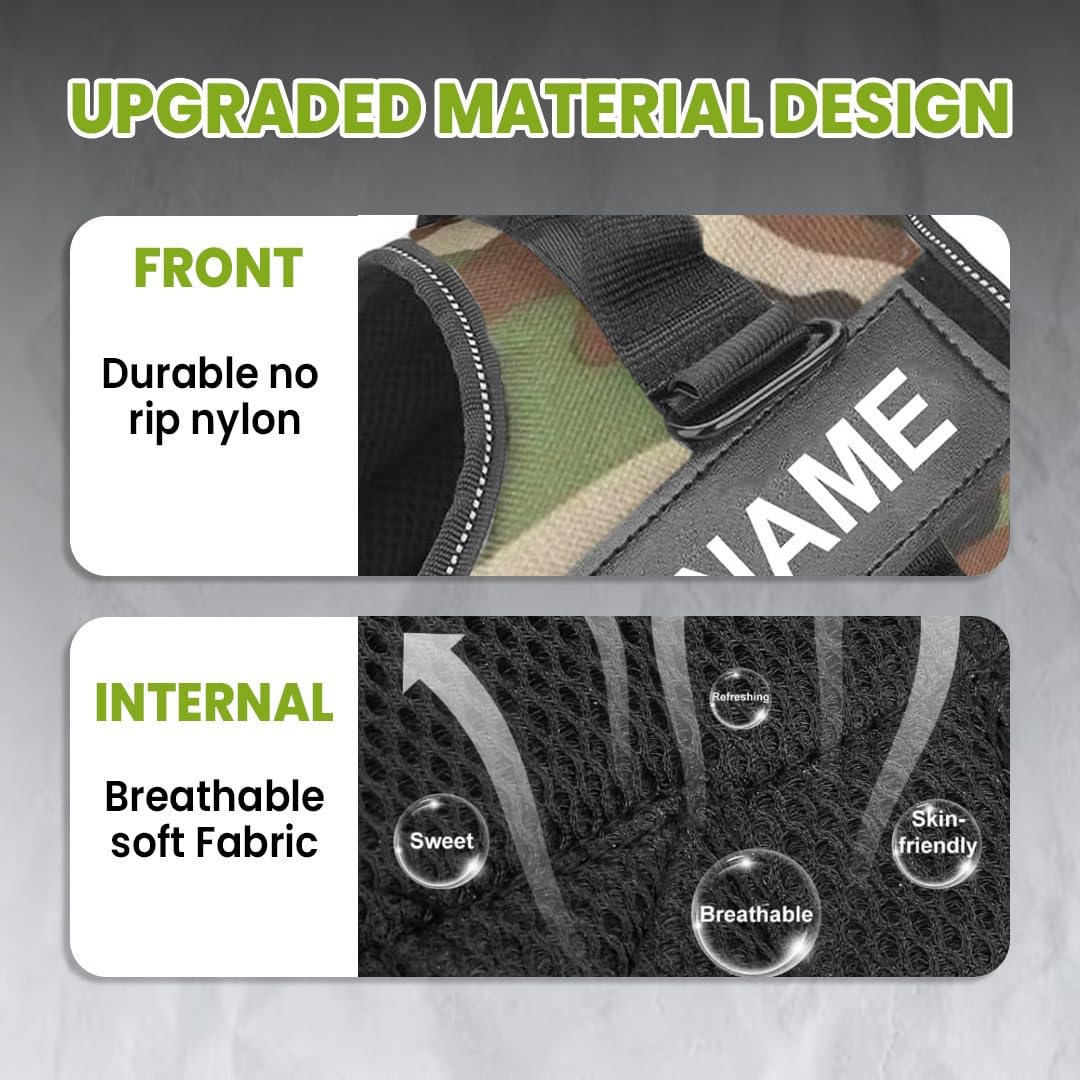 K9 Dog Body Belt Padded No Pull Harness (Army)