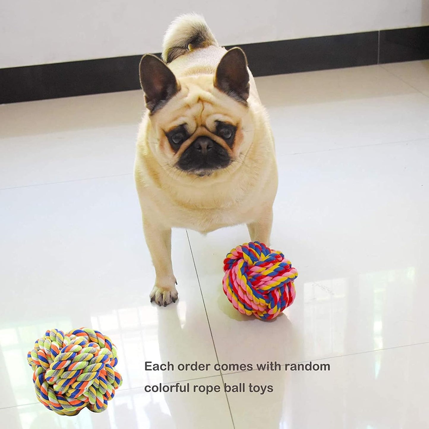 Rope Ball Toy, Tough Cotton Chew for Medium/Large Breeds