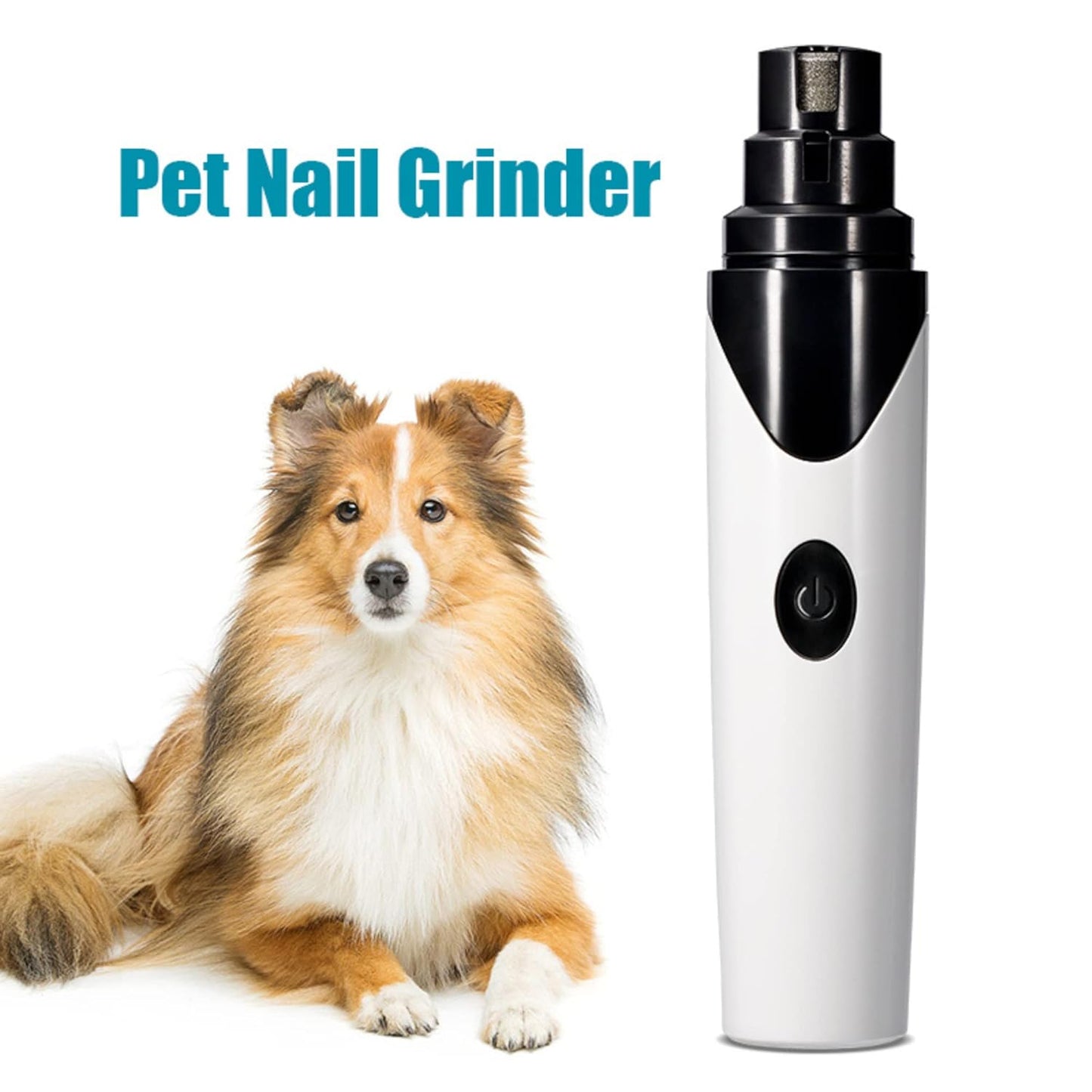USB Rechargeable Pet Nail Trimmer - Low Noise, Painless Grinder for Pets