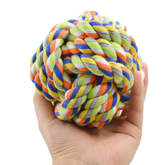 Rope Ball Toy, Tough Cotton Chew for Medium/Large Breeds