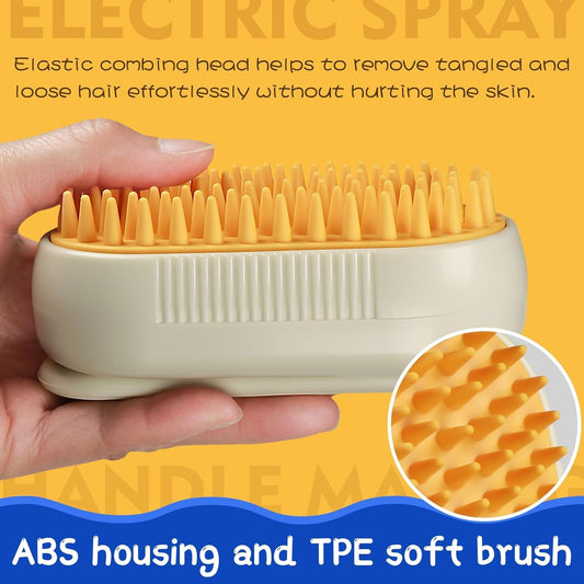 3-in-1 Steam Spray Brush for Cat/ Dogs