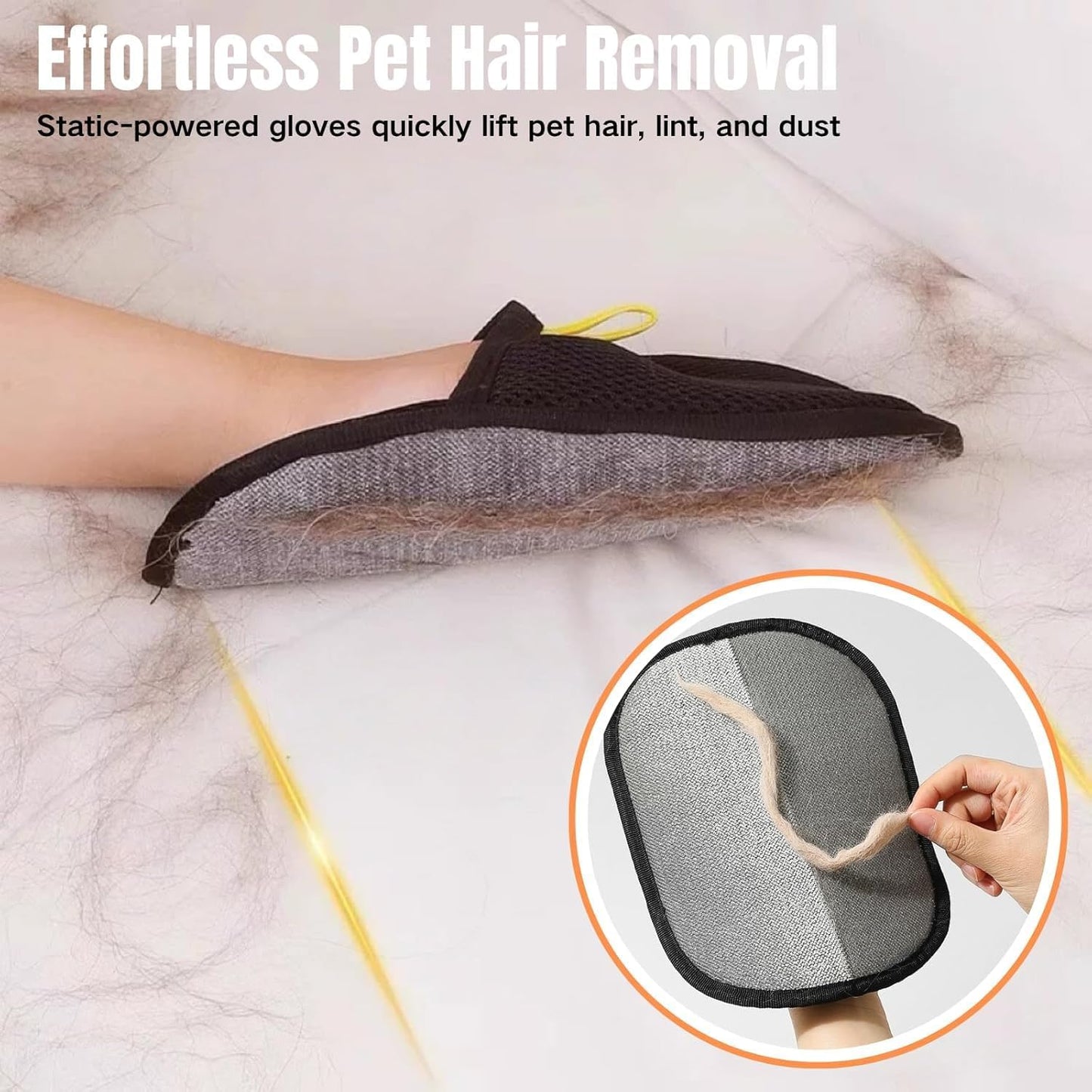 Pet Hair Removal Electrostatic Gloves