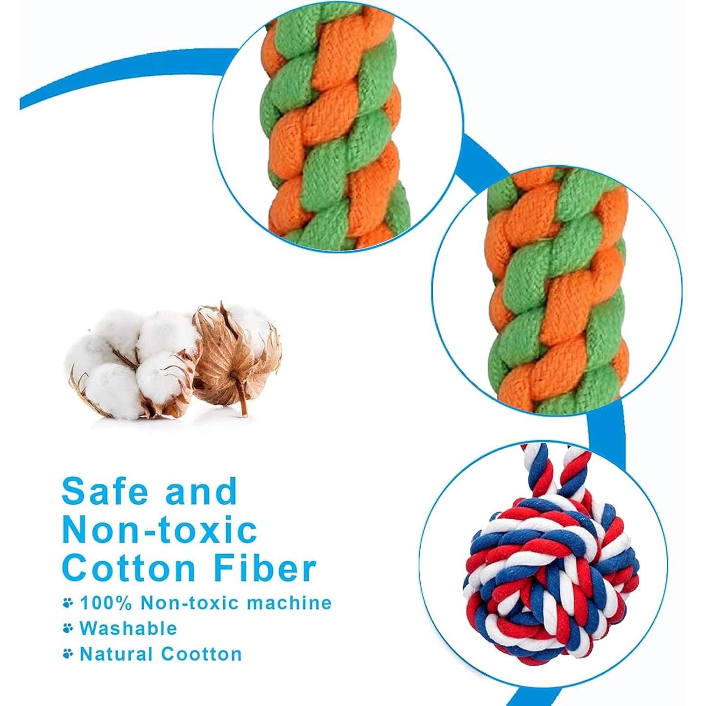 Cotton Rope Dog Chew Toys