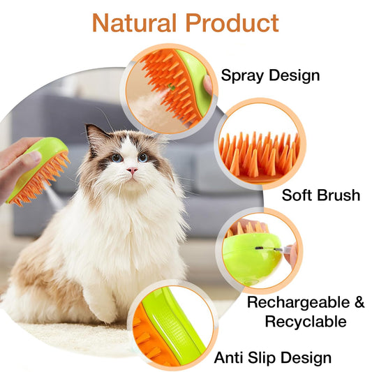 Steam Brush for Dog/Cat
