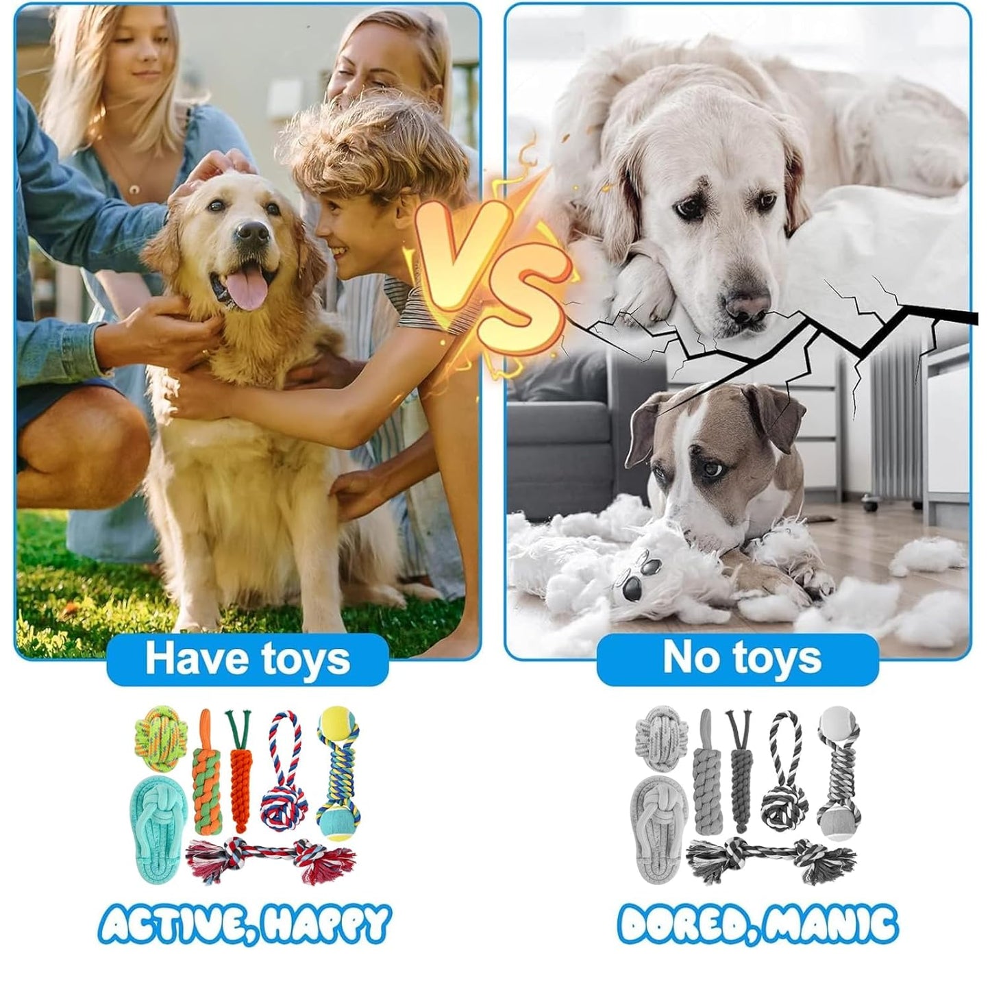 Cotton Rope Dog Chew Toys