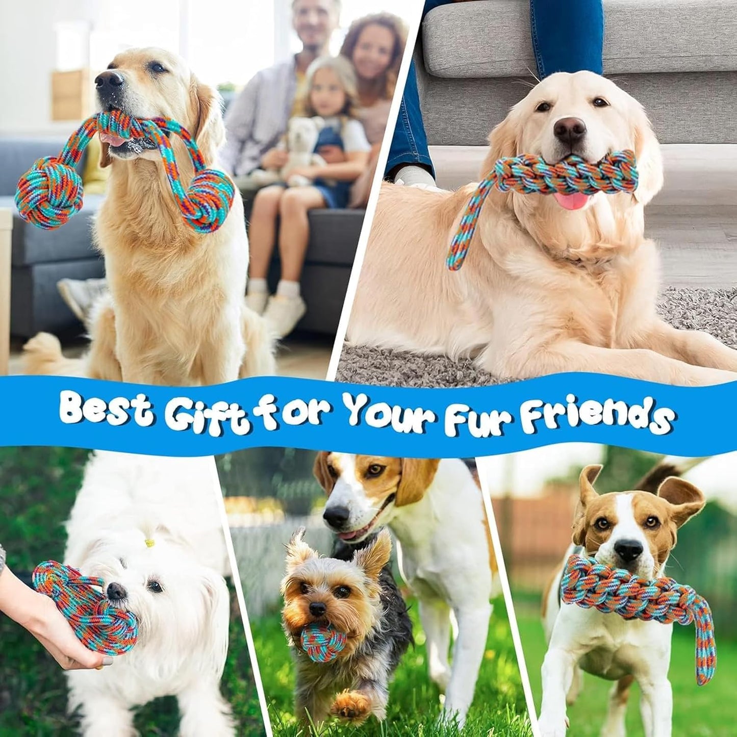 Dog Chew Cotton Rope Toys