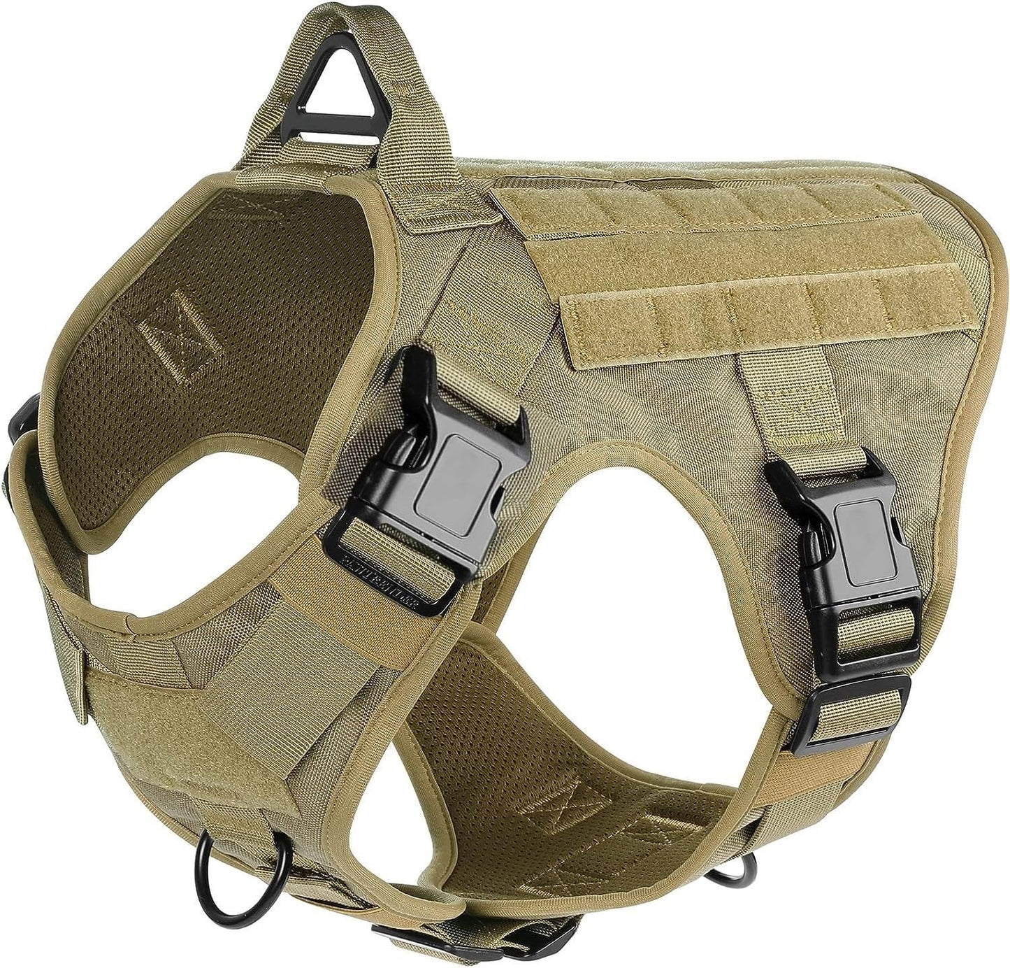 Tactical Dog Harness No-Pull Heavy Duty, Adjustable with Easy Handle (Large Size Dogs)