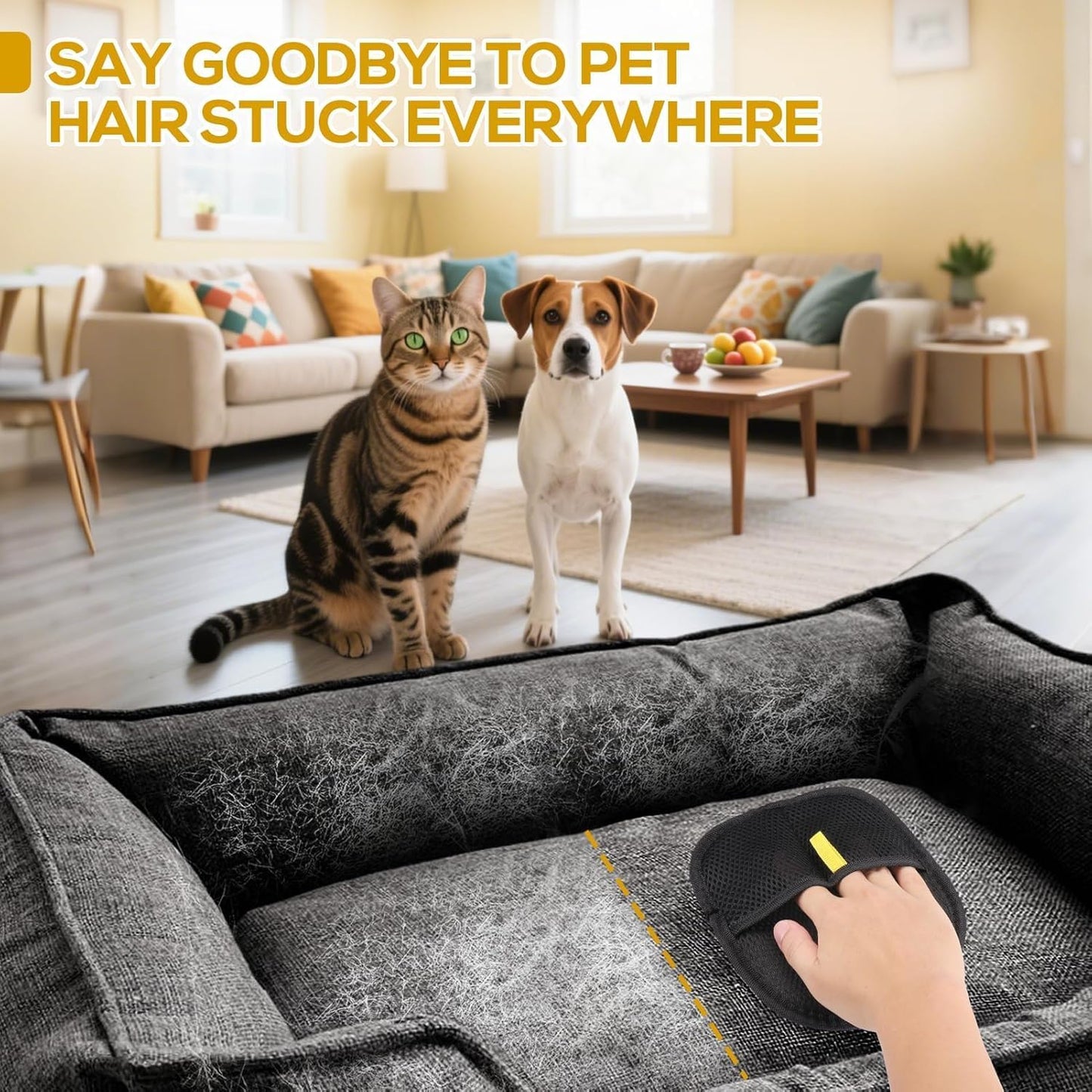 Pet Hair Removal Electrostatic Gloves