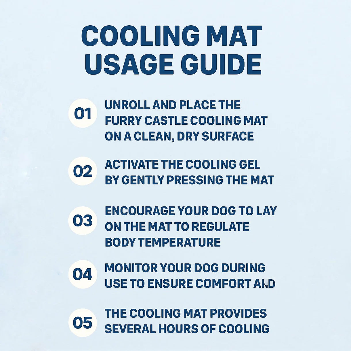 Cooling Gel Mat for Dog, Gel Cool Mat for Summer Days