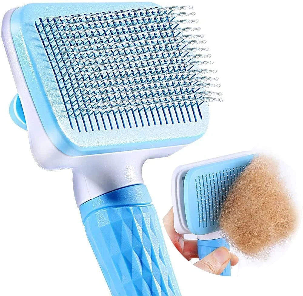 Slicker Brush for Pets | Self-Cleaning Grooming Tool