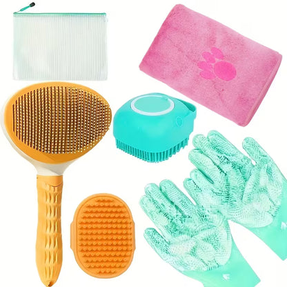 6 Pcs Dog Bathing Kit