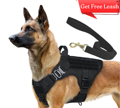 Tactical Dog Harness, Heavy Duty, Adjustable with Easy Handle
