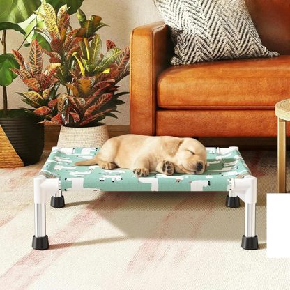 Elevated Dog Foldable Bed | Cooling Pet Cot for Small Dogs & Cats