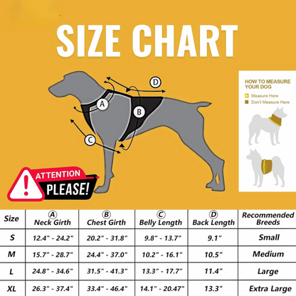Personalized Dog Harness - Tactical Dog Harness No-Pull Heavy Duty, Adjustable (Large Size Dogs)