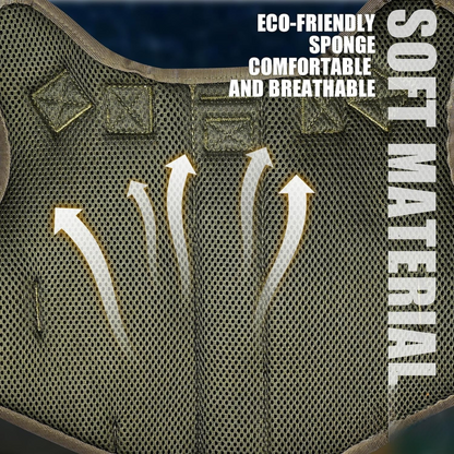 Personalized Name Tactical Dog Harness - No-Pull Heavy Duty Harness (Green Colour)