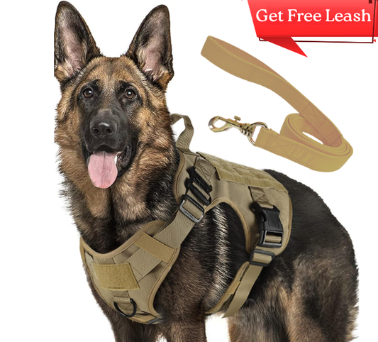 Tactical Dog Harness, Heavy Duty, Adjustable with Easy Handle