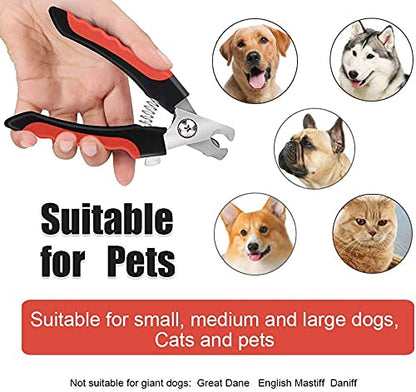 Dog Nail Clipper & Nail File for Dogs & Cats