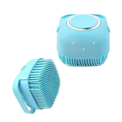 Silicone Shampoo Brush with Dispenser for Dogs
