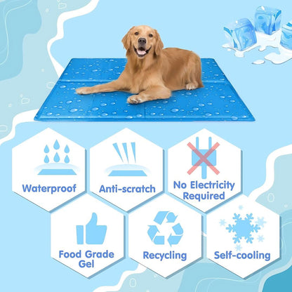Cooling Gel Mat for Dog, Gel Cool Mat for Summer Days