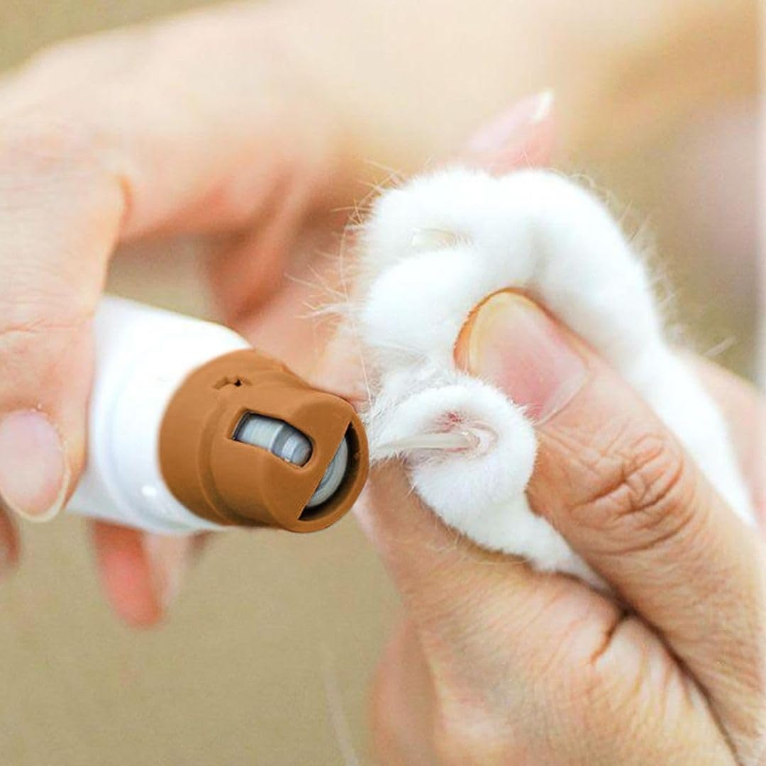 2-in-1 Pet Massage Brush & Nail Grinder - Low Noise Grooming Tool