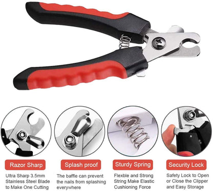 Dog Nail Clipper & Nail File for Dogs & Cats