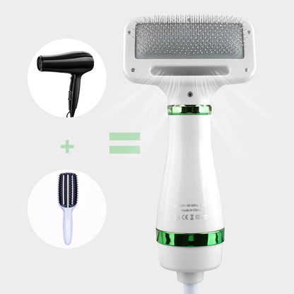Pet Hair Dryer with Slicker Brush for Dogs & Cats with Adjustable Temperature