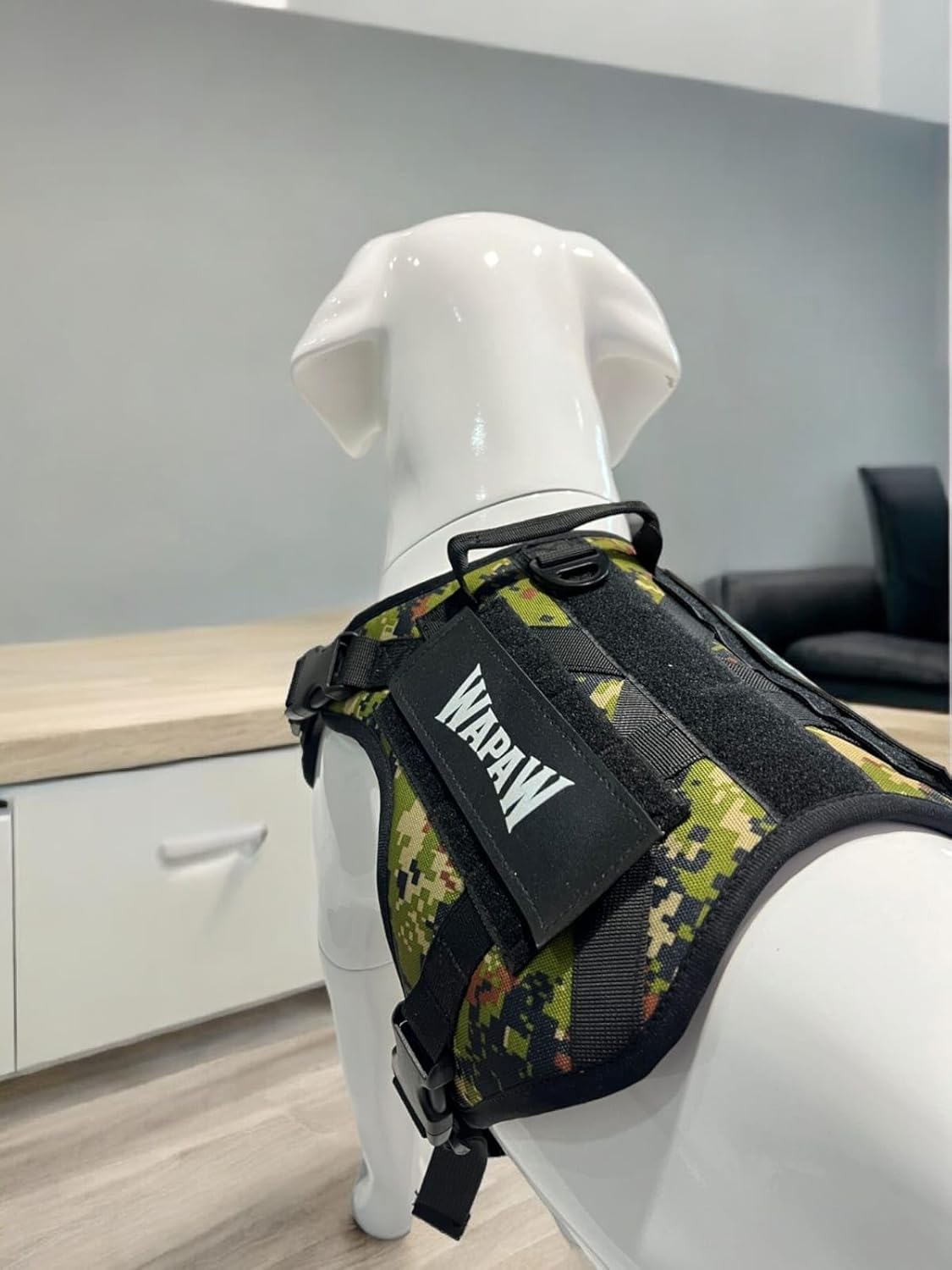 Reflective No Pull Dog Harnesses with Handle & Adjustable (military colour)