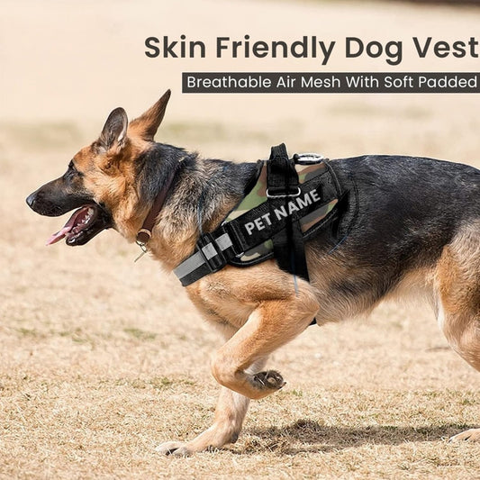 K9 Dog Body Belt Padded No Pull Harness (Army)