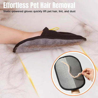 Pet Hair Removal Electrostatic Gloves