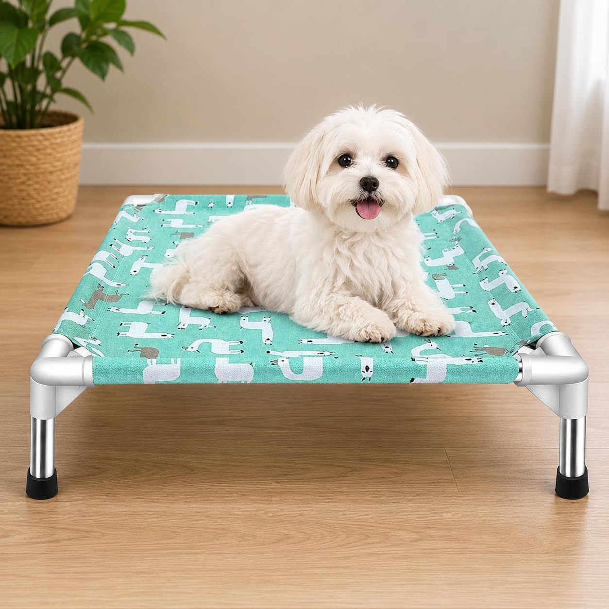 Elevated Dog Foldable Bed | Cooling Pet Cot for Small Dogs & Cats