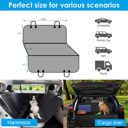 Dog Car Seat Cover, Protect Your Car From Fur, Mud & Scratches - Fit for All Cars