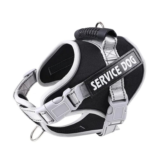 Reflective No Pull Dog Harnesses with Handle & Adjustable Dog Body Belt For Large Dogs