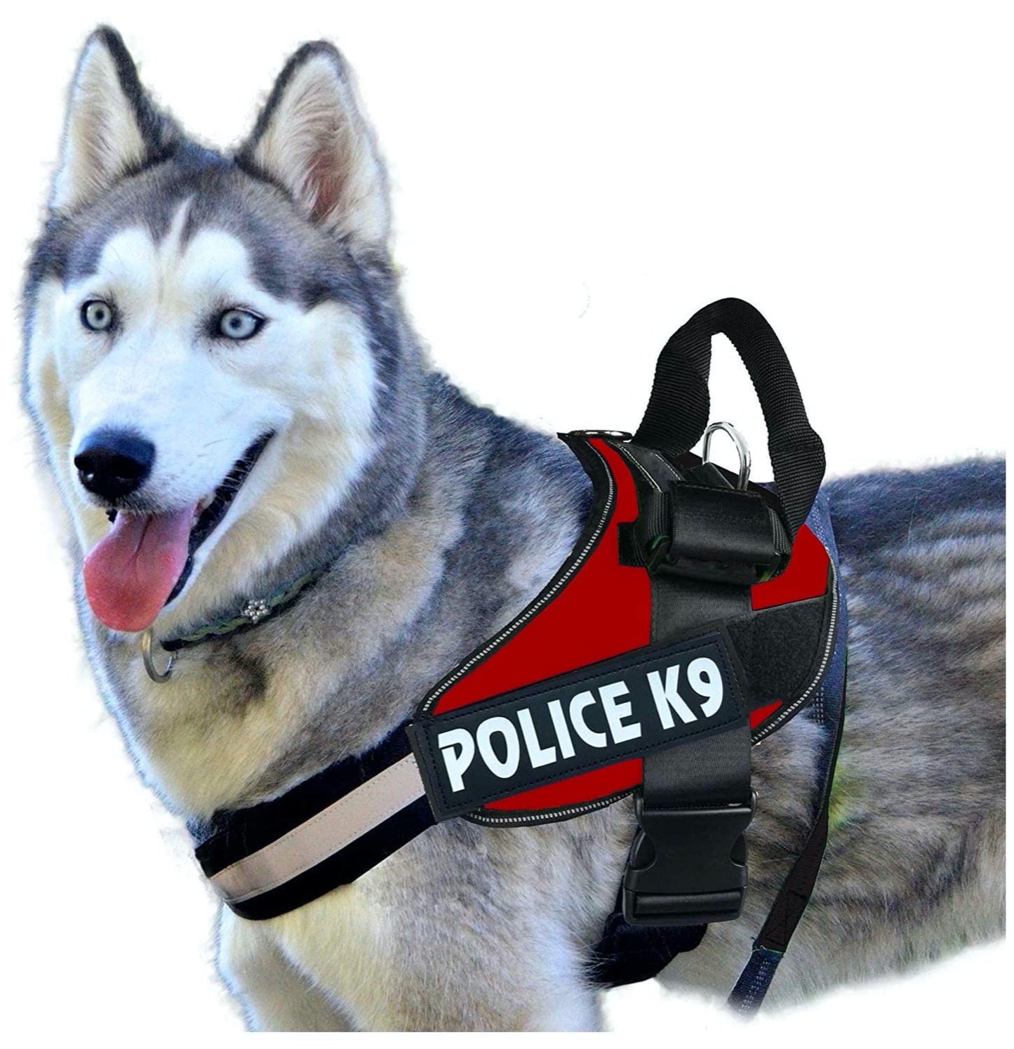K9 Dog Body Belt Padded No Pull Harness (Red)