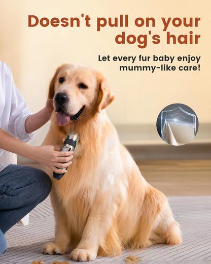 Professional Dog Cat Hair Trimmer - Machine For Heavy Duty, Quiet, Cordless, Rechargeable Dogs Cats Pet Grooming Trimmers Kit