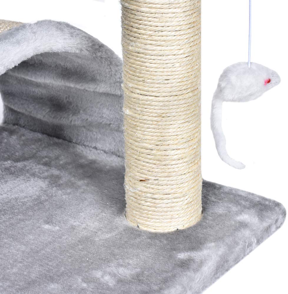 Cat Tree Sisal Scratching Post Furniture Playhouse Pet Bed Kitten Toy Cat Tower Condo for Kittens
