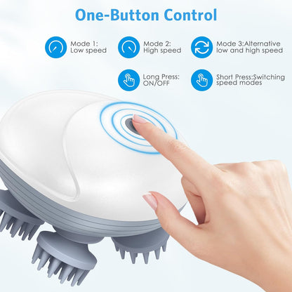 Pet Scalp Massager for Dogs & Cats | USB Rechargeable Relaxation & Grooming Brush