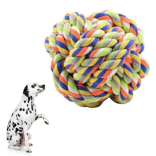 Rope Ball Toy, Tough Cotton Chew for Medium/Large Breeds