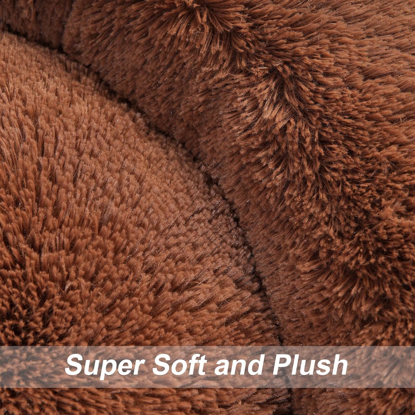Super Soft Winter Bed For Dog Lux Fur, Machine Washable, Orthopedic Relief