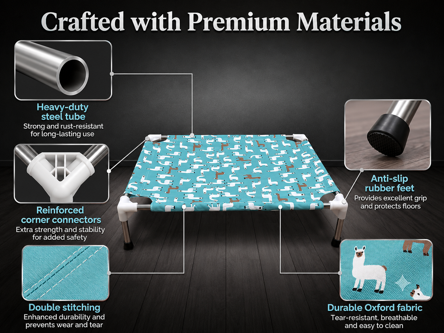Premium Pet Bed – Foldable Pet Bed for Small Dogs & Cats