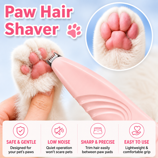 Rechargeable Pet Paw Trimmer for Hair Around Paws, Eyes, Ears, Face, and Buttocks